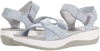 clarks gray sandals