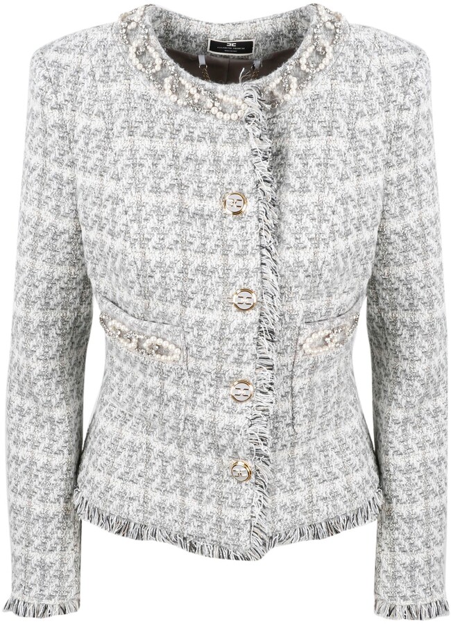 tweed pearl jacket