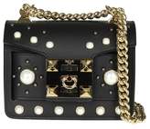 Thumbnail for your product : Mila Louise Salar Pearl Bag In Black Leather