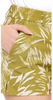 Thumbnail for your product : Jason Wu Botanical Linen Crepe Shorts