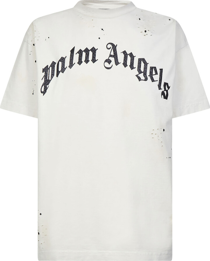 Palm Angels White Men's Shirts | ShopStyle