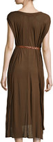 Thumbnail for your product : Donna Karan Belted Sleeveless Cowl-Neck Dress, Henna