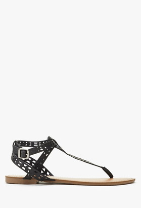 Forever 21 Faux Leather Cutout Sandal