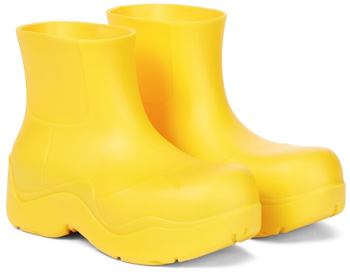 yellow designer boots