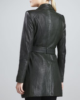 Thumbnail for your product : Andrew Marc New York 713 Andrew Marc Sophie Tie-Waist Leather Jacket