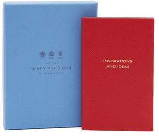 Smythson Inspirations And Ideas Panama Notebook - Red