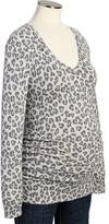 Thumbnail for your product : Old Navy Maternity Patterned V-Neck Sweaters