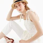 Thumbnail for your product : J.Crew Tie-shoulder eyelet top