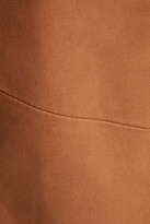 Thumbnail for your product : Alice + Olivia Harvey Cropped Jersey-paneled Suede Jacket