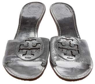 Tory Burch Leather Logo Sandals