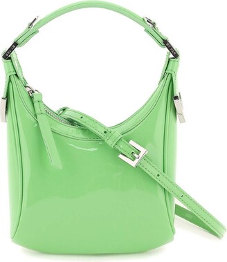 by Far Handbags Baby Amber Women Patent Leather Green