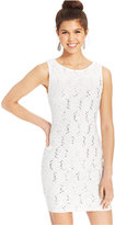 Thumbnail for your product : Emerald Sundae Juniors' Lace Sequin Bodycon Dress