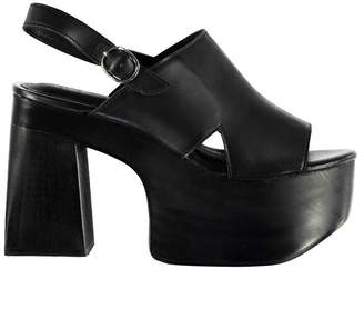 Jeffrey Campbell Womens Cecilia Block Heeled Summer Casual Platform Shoes