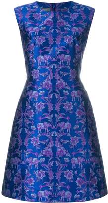 Alberta Ferretti jacquard pattern dress