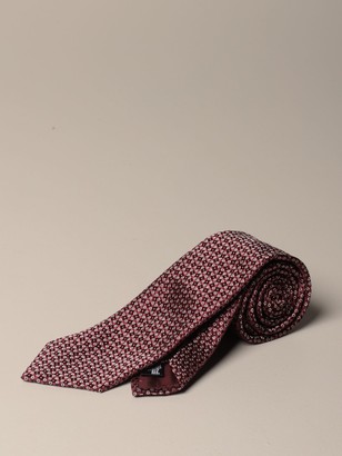 Emporio Armani Tie In Patterned Silk