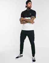 Thumbnail for your product : Vans color block t-shirt in black/cream Exclusive at ASOS