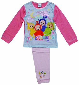 Get Wivvit Girls Teletubbies Sleepy Byes Tinky Winky Dipsy Po Pyjamas Sizes  from 18 Months to 5 Years - ShopStyle