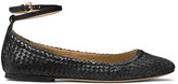 Thumbnail for your product : Michael Kors Collection Dunbar Woven Ankle Strap Flats