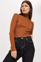 Thumbnail for your product : Topshop Puff Sleeve Roll Sweater