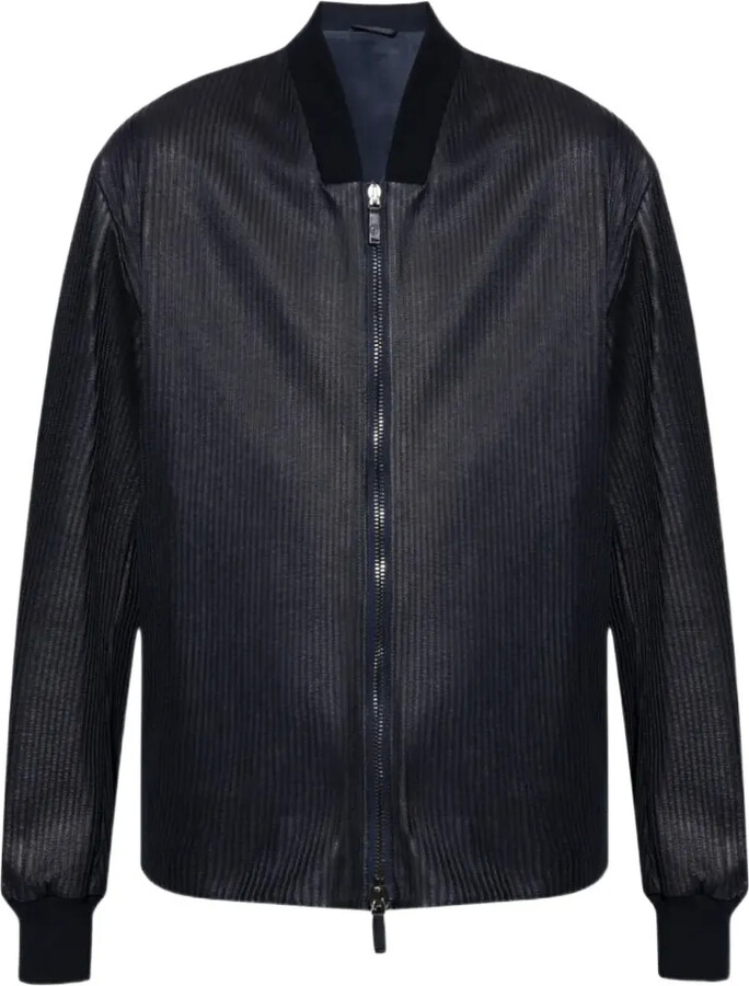 Giorgio Armani Zip Ribbed Jacket