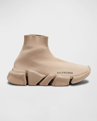 Cream balenciaga sock trainers clearance