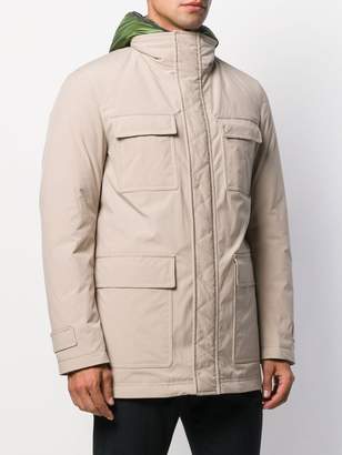Herno flap pockets zip-up jacket