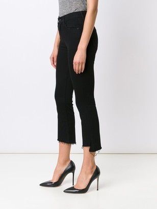 Mother Insider high-rise cropped jeans
