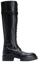 Thumbnail for your product : Ann Demeulemeester Lace-Up Combat Boots