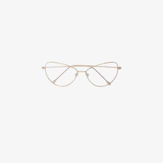 Prism Ladies Gold Portofino Optical Glasses, Size: 60