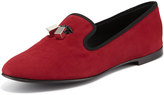 Thumbnail for your product : Giuseppe Zanotti Metallic Tassel Suede Loafer, Dark Red