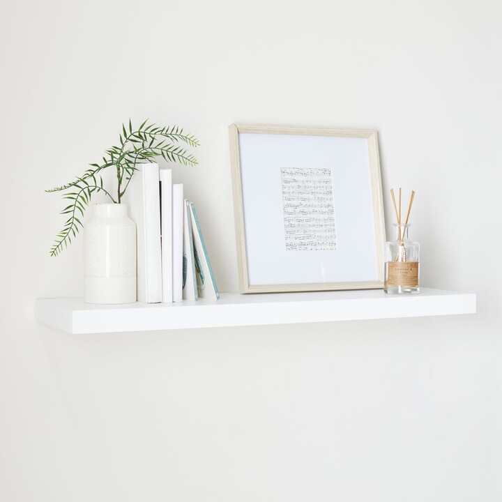 Dunelm White Floating Shelf White ShopStyle Bookcases &