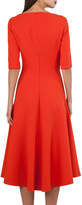 Thumbnail for your product : Akris Elbow-Sleeve A-Line Techno Stretch Midi Dress