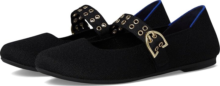 Rothy's The Ballet Mary Jane Women's Dress Flat Shoes Black : 10 M