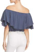 Thumbnail for your product : MLM Label Maison Polka Dot Off-the-Shoulder Top