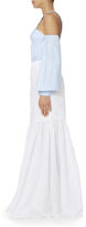Thumbnail for your product : Caroline Constas Bell Flare White Cotton Pants White P