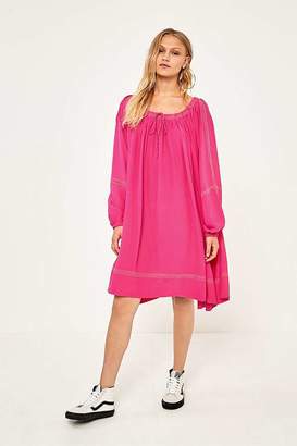 Victoria Hot Pink Silk Crepe Dress