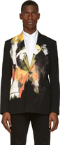 Thumbnail for your product : Givenchy Black Painted Wool Blazer