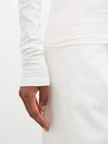 Thumbnail for your product : Raey Long-sleeved Slubby Cotton-jersey T-shirt - Womens - White