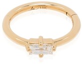 Thumbnail for your product : Lizzie Mandler Fine Jewelry 18kt Yellow Gold Diamond Huggie Pendant