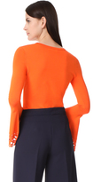Thumbnail for your product : Milly Cutout Flare Sleeve Pullover