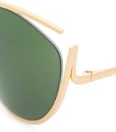 Thumbnail for your product : Linda Farrow cat eye cut out sunglasses