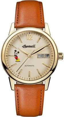 Ingersoll Women's Automatic Stainless Steel and Leather Casual Watch, Color: (Model: ID01101)