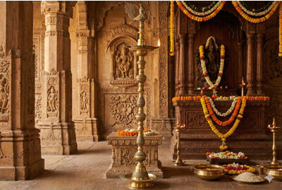 Exotic India Large Peacock 65\" Candelabra Floor Lamp