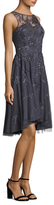 Thumbnail for your product : Aidan Mattox Floral Embellished High Low Dress