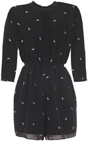 Thumbnail for your product : Maje Embroidered Georgette Playsuit