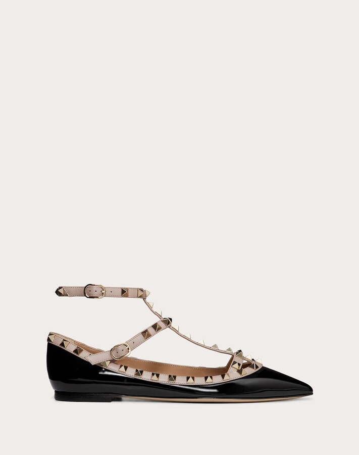 Valentino Rockstud Ballet Flats | Shop the world's largest collection of  fashion | ShopStyle