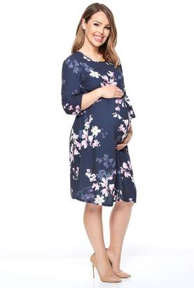 Womens Want That Trend Long Sleeves Floral Dress - Black
