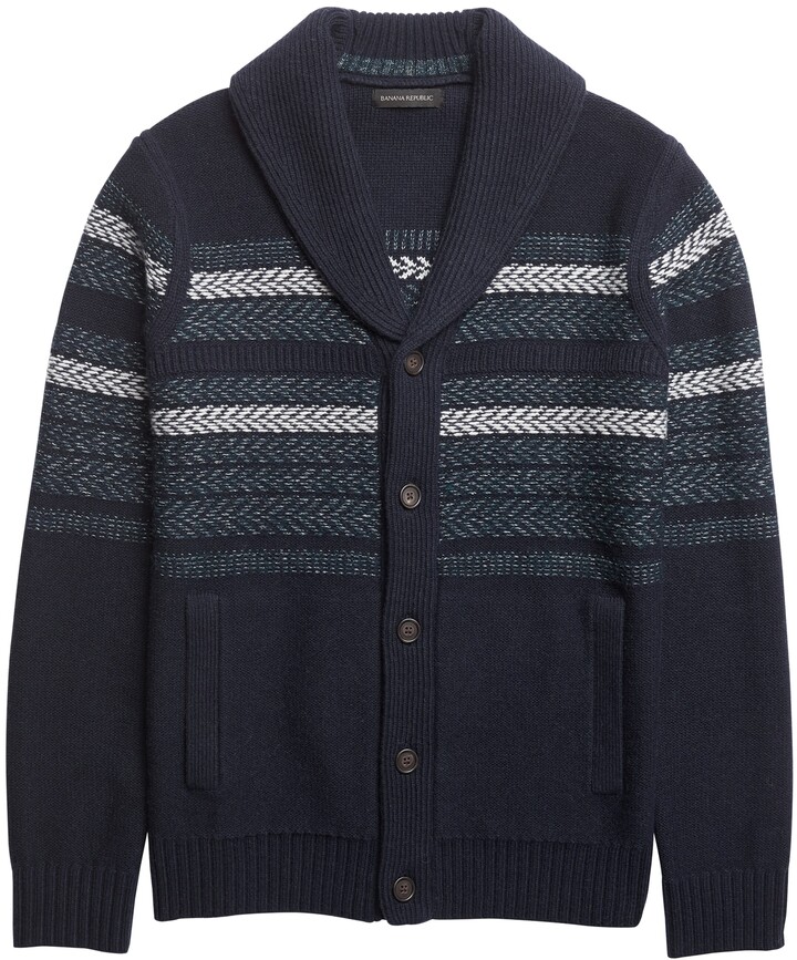 fair isle cardigan sweater banana republic