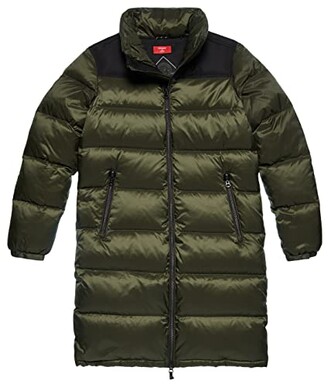 Superdry womens Longline Code Down Puffer Jacket - ShopStyle