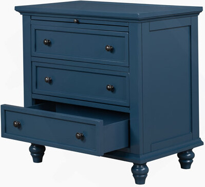 Latitude Run 3-Drawer Storage Wood Cabinet, End Table With Pull Out Tray